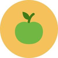Ecology green apple, illustration, vector on a white background.