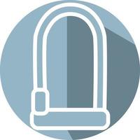 New lock, illustration, vector, on a white background. vector