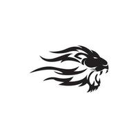 lion head icon logo vector design