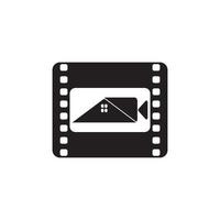 production house icon logo vector