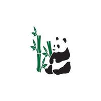 diseño de vector de logotipo de icono de panda