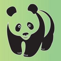 diseño de vector de logotipo de icono de panda