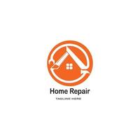 Home Repair logo template vector icon