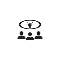 Set of teamwork and leadership business man logo vector