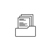 document icon logo vector design