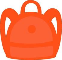 Red backpack, illustration, vector, on a white background. vector