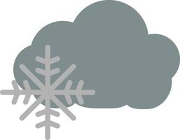 Grey cloud of snow, illustration, on a white background. vector