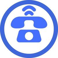 Telephone ringing, illustration, vector on a white background.