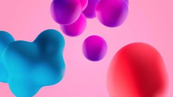 Abstract background with soft colored balls video