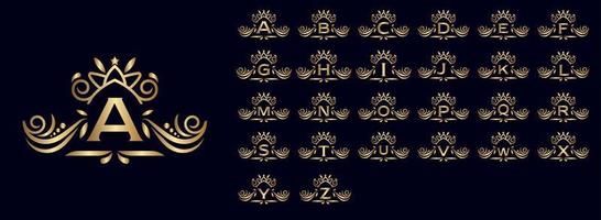 Vintage royal logo Set vector