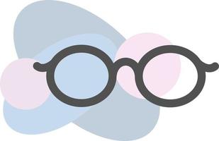Retro glasses, illustration, vector, on a white background. vector