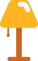 Old lamp, illustration, vector on a white background.