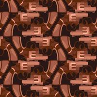 Revolver pattern, illustration, vector on white background
