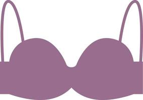 Purple bra, illustration, vector, on a white background. vector