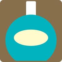 Blue perfume, illustration, vector on a white background.