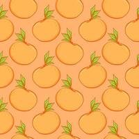 Amazing orange , seamless pattern on a orange background. vector