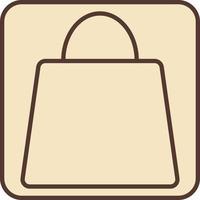 Shopping bag, illustration, vector, on a white background. vector