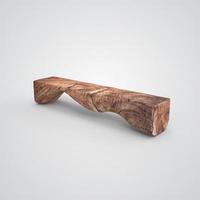 Wooden Bench 3D Image photo