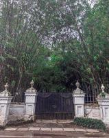 Gate of an old house. photo