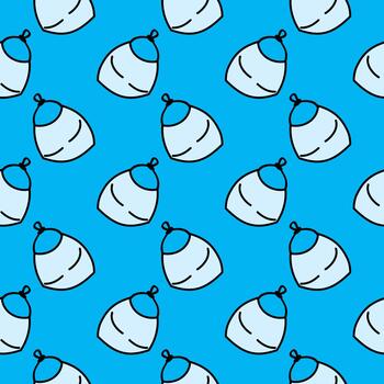 Protective masks ,seamless pattern on light background. vector