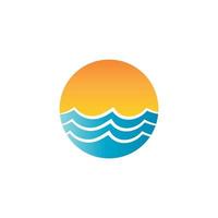 Water wave icon vector design