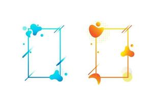 Abstract liquid shape Fluid design vector
