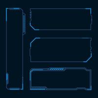 Futuristic user interface illustration vector