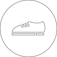 White shoe, illustration, vector on white background.