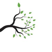 Tree branch vector ilustration design