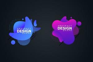 Abstract liquid shape Fluid design vector