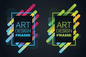 vector frame for text Modern Art graphics