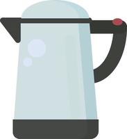 Electric kettle, illustration, vector on white background.