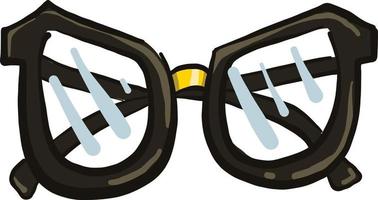 Heavy glasses, illustration, vector on a white background.
