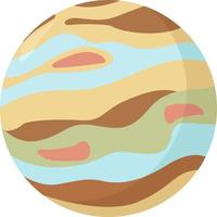 Planet jupiter ,illustration,vector on white background vector