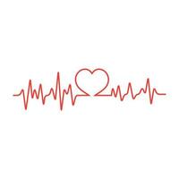 Art design health medical heartbeat pulse vector