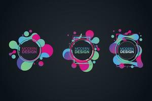 vector frame for text Modern Art graphics