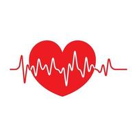 Art design health medical heartbeat pulse vector
