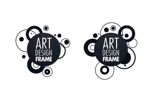 marco vectorial para texto gráficos de arte moderno vector