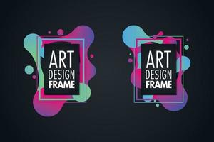 vector frame for text Modern Art graphics