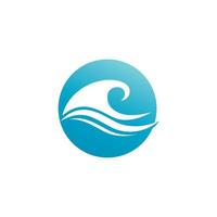 Water wave icon vector design