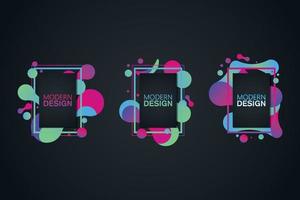 vector frame for text Modern Art graphics