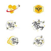 Bee vector icon illustration design