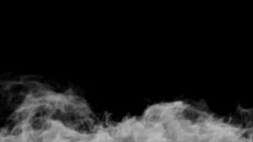 Smoke Animation design on black background. Overlay on background.3D Illustration design. video