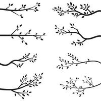 Tree branch vector ilustration design