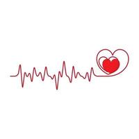 Art design health medical heartbeat pulse vector