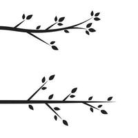 Tree branch vector ilustration design