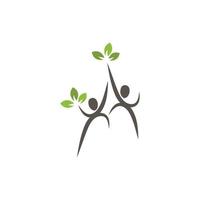 family tree logo template vector