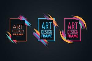 vector frame for text Modern Art graphics