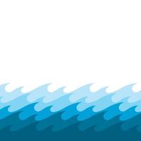 Water wave icon vector