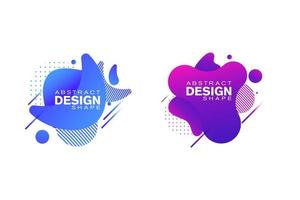 Abstract liquid shape Fluid design vector